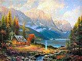 Thomas Kinkade - The Beginning of a Perfect Day painting